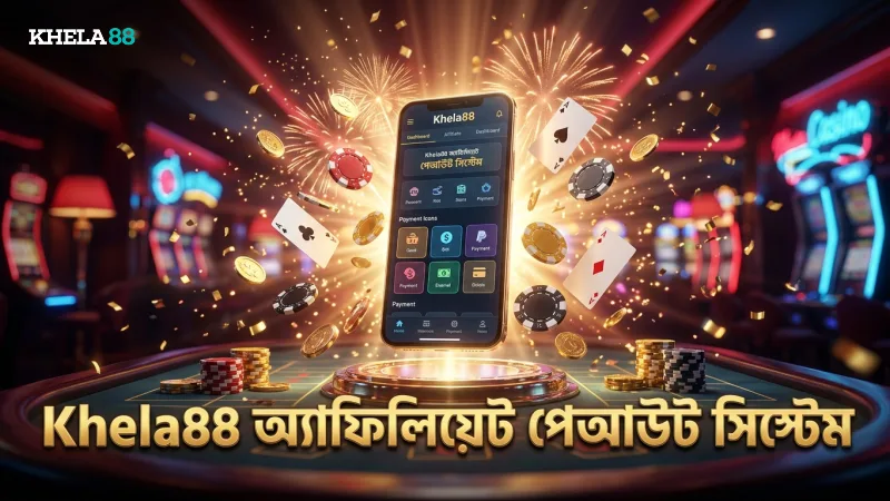 অ্যাফিলিয়েট প্রোগ্রাম – নিয়ম, পেআউট ও জেতার কৌশল 2 Khela88 অ্যাফিলিয়েট কমিশন পেআউটের সময় ও স্থানীয় পেমেন্ট পদ্ধতি।