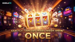 মেগাওয়েস পেলাইন মোবাইল স্ক্রিনে স্পষ্টভাবে প্রদর্শিত হচ্ছে